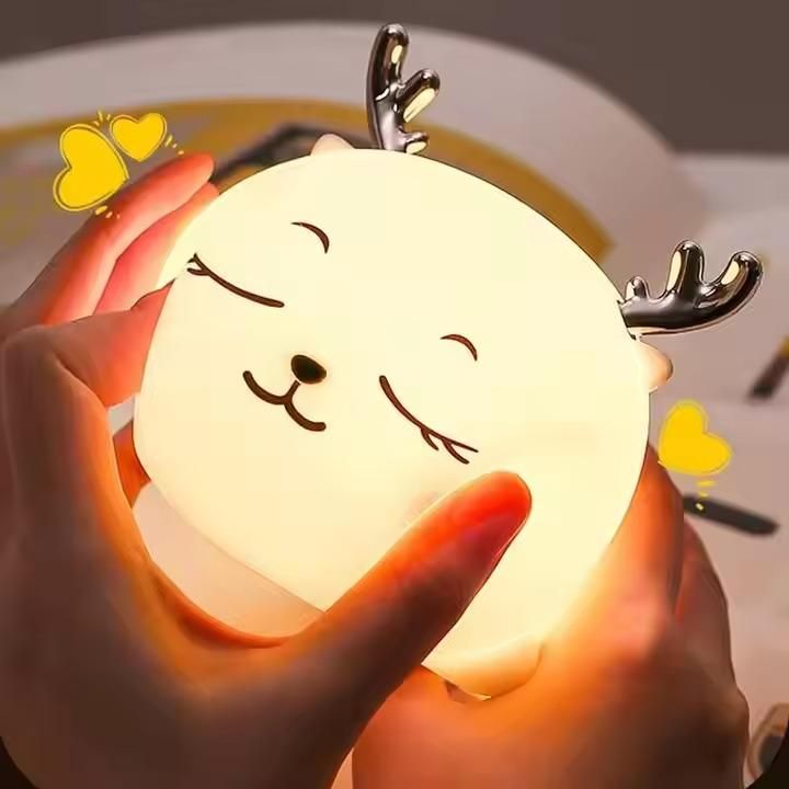 Nursery Night Lights with Battery-Touch Activated LED Light for Kids