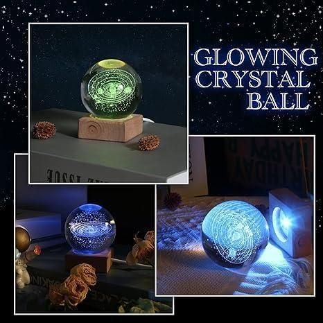 3D Crystal Lamp Ball – Stunning LED Light with Assorted Colors