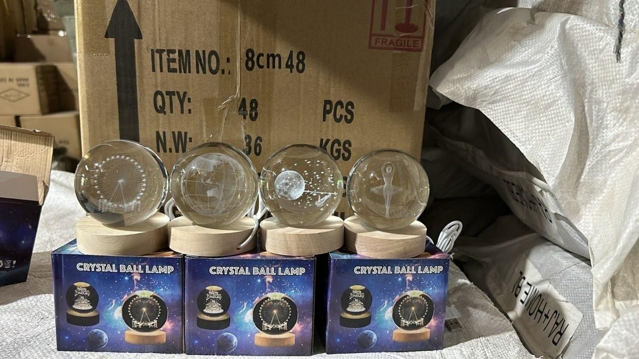 3D Crystal Lamp Ball – Stunning LED Light with Assorted Colors