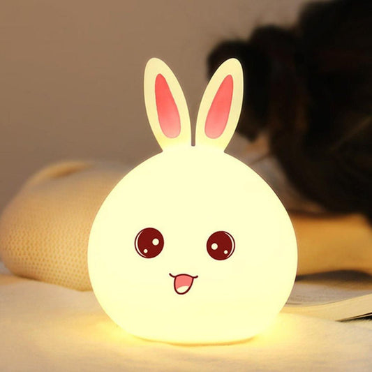 Rabbit Silicone Touch Sensor Light- Cute Night Light for Kids