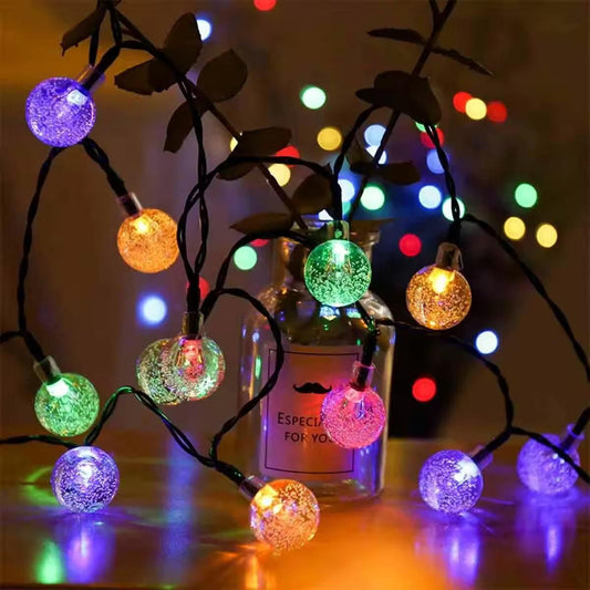 14 LED Crystal Bubble Ball String Fairy Lights - Multicolor (3M) | Perfect for Home &amp; Festival Decoration